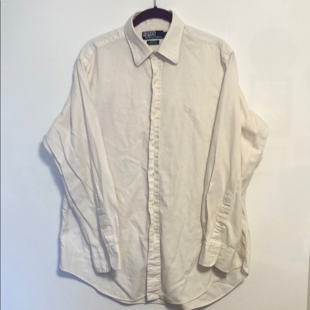 Polo by RL Men’s ‘Andrew’ Dress Shirt White 16 1/2